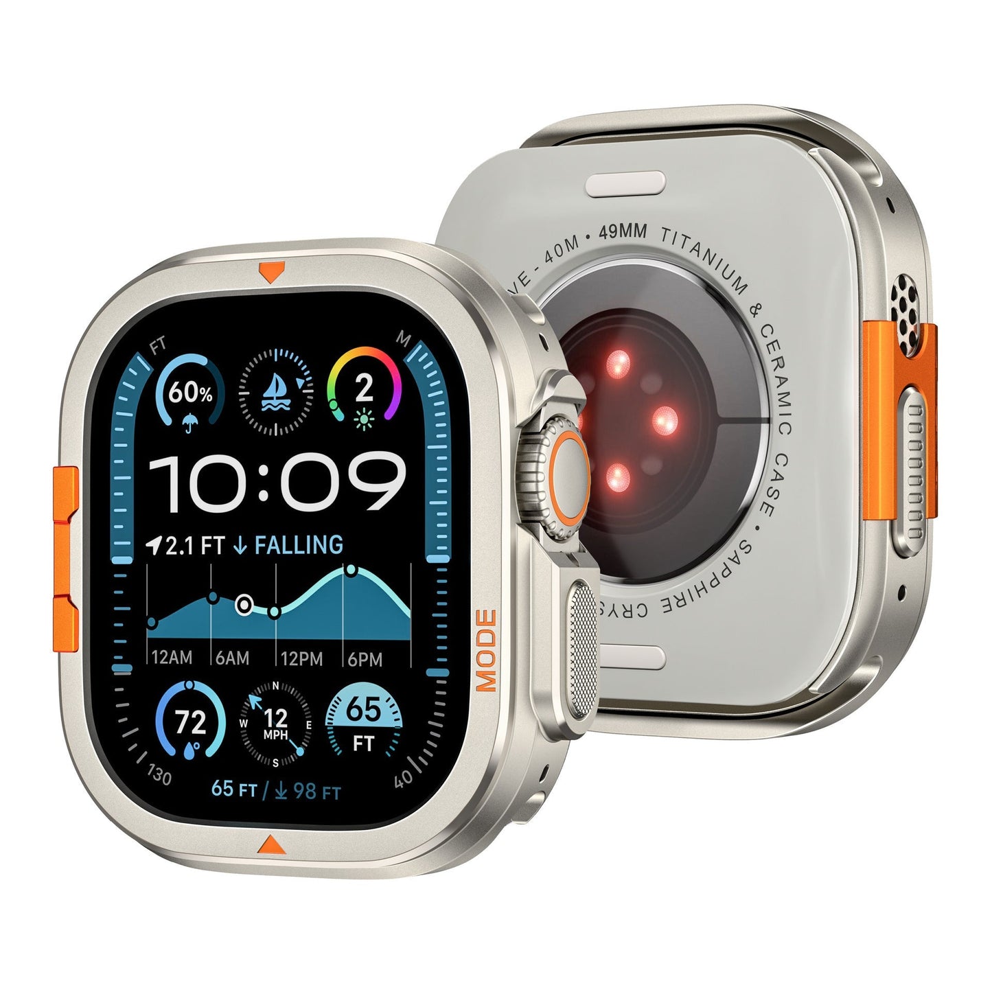 Apple Watch Zinc Alloy Electroplated Protective Case