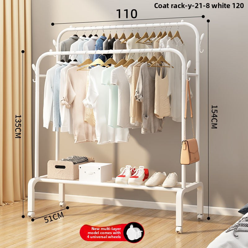 Indoor floor-standing clothes rack