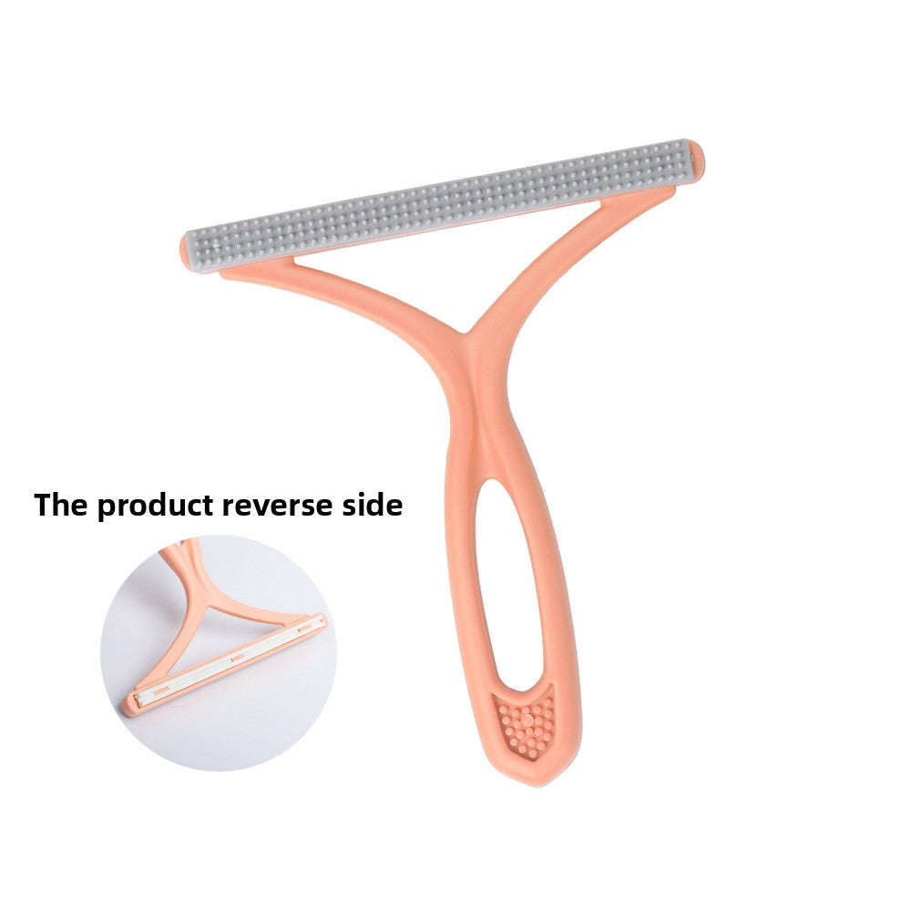 Pet hair removal roller brush suction tool