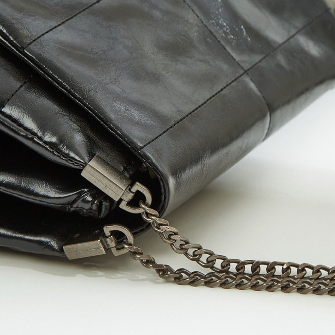 Crossbody shoulder quilted large capacity bag women, versatile commuter bag, chain crossbody bag, shoulder bag