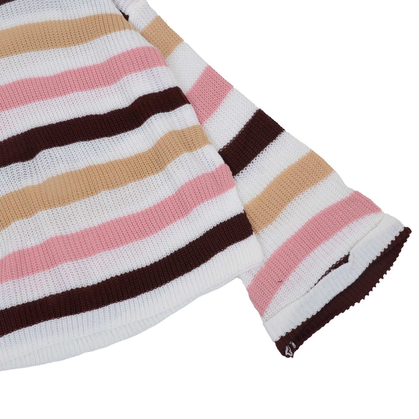 Striped Bell Sleeve Light Sweater