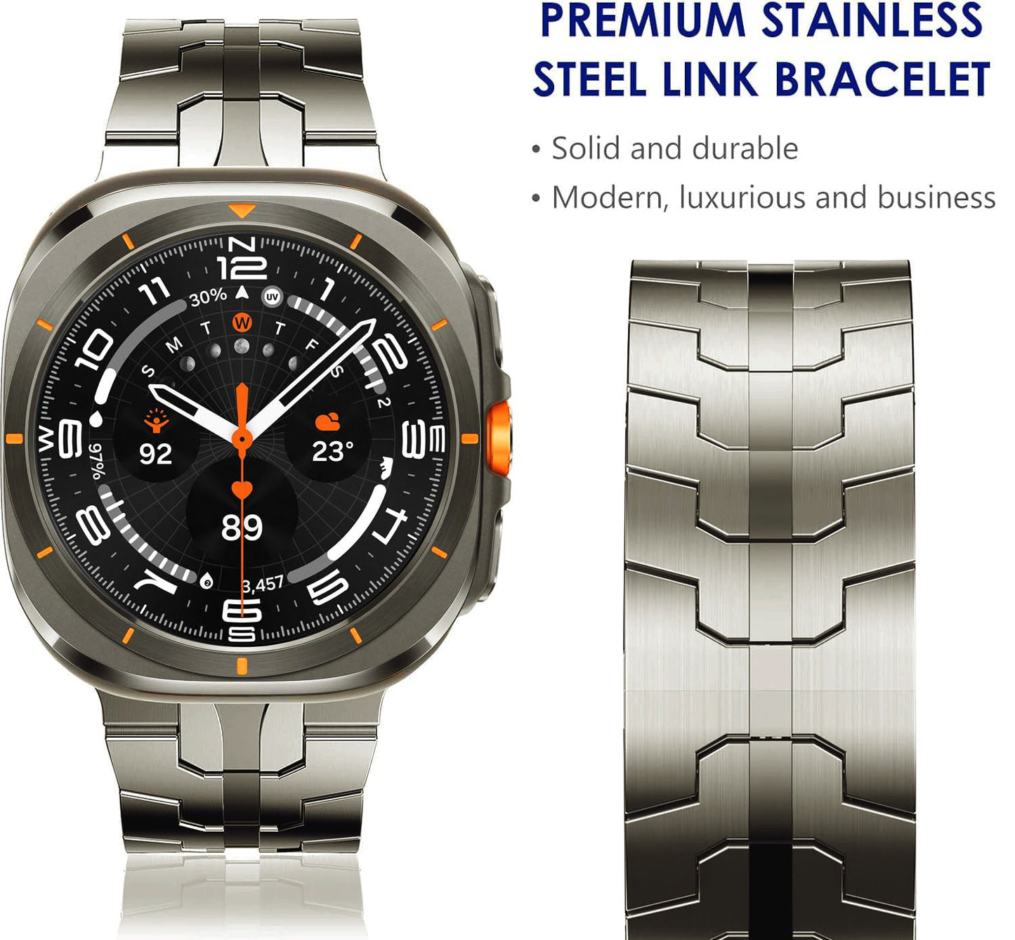 Stainless Steel Metal Watch Band for Galaxy Watch 20mm