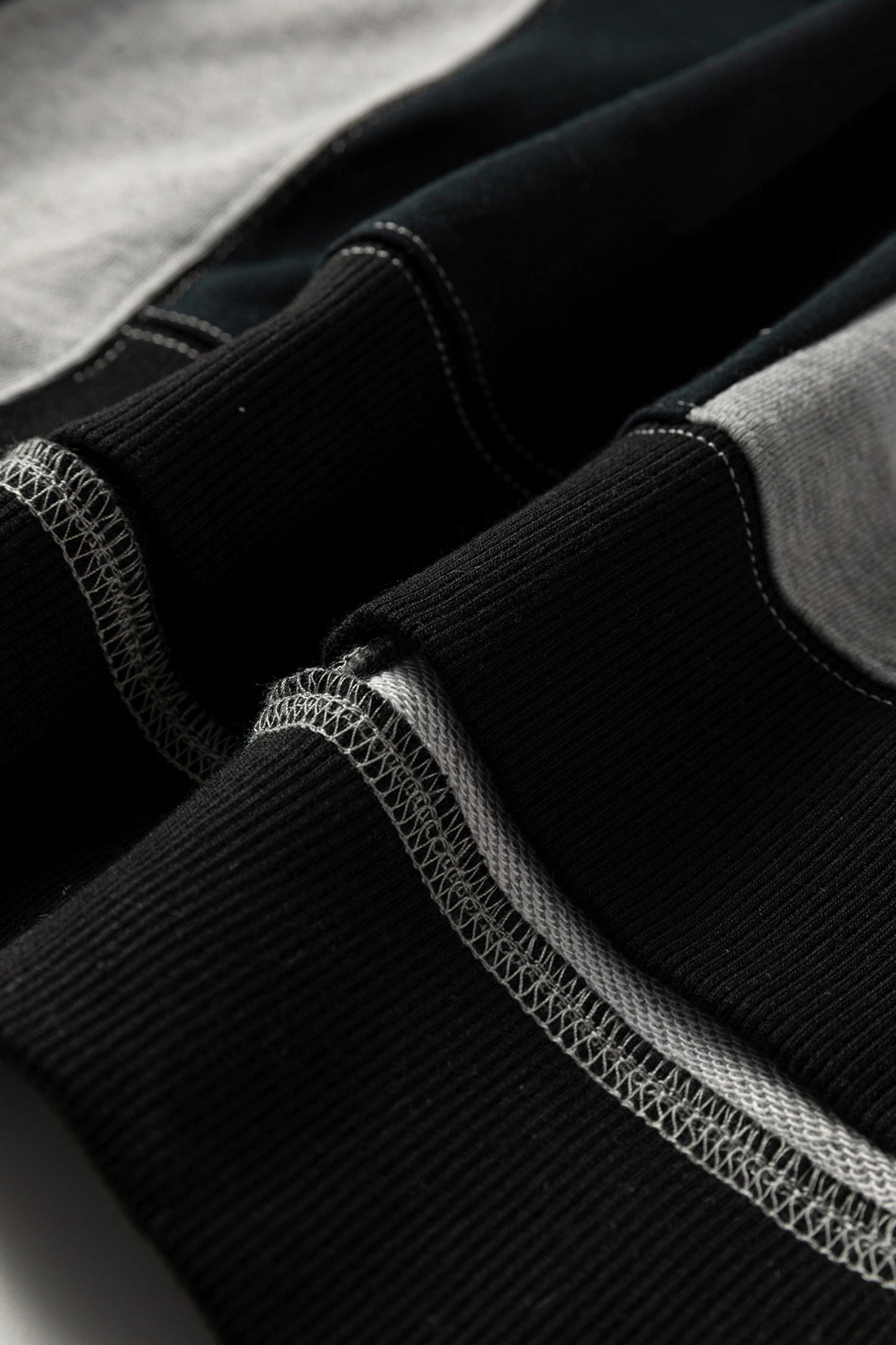 Colorblock Crewneck Henley Sweatshirt