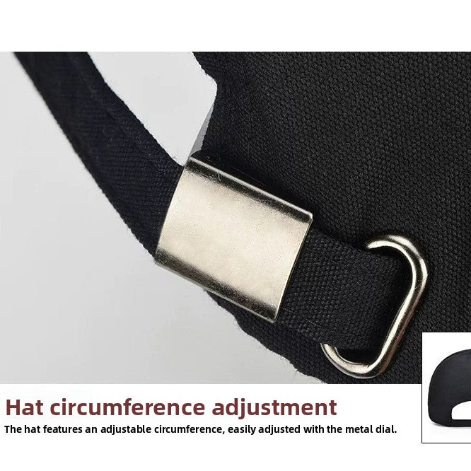 Extended Brim Peaked Cap