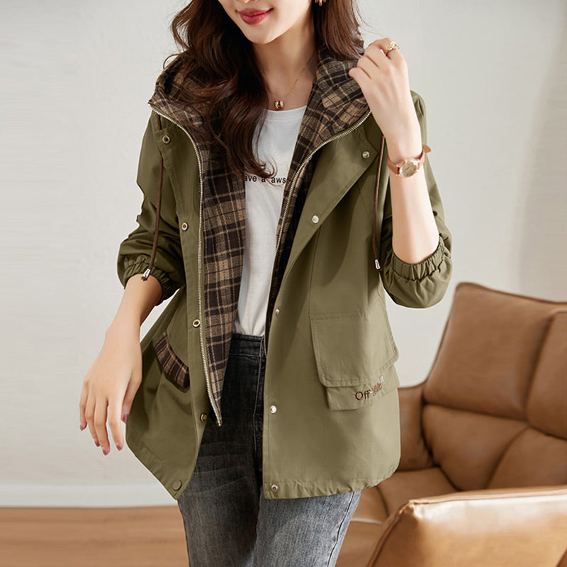 Mid-Length Fleece-Lined Casual Coat for Women