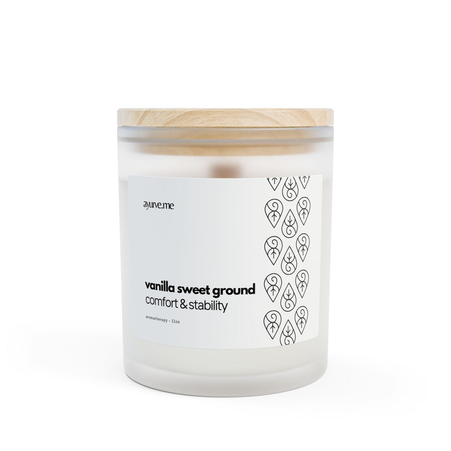 Vanilla Sweet Ground Soy Candle | Emotional Grounding Aromatherapy – 11 oz