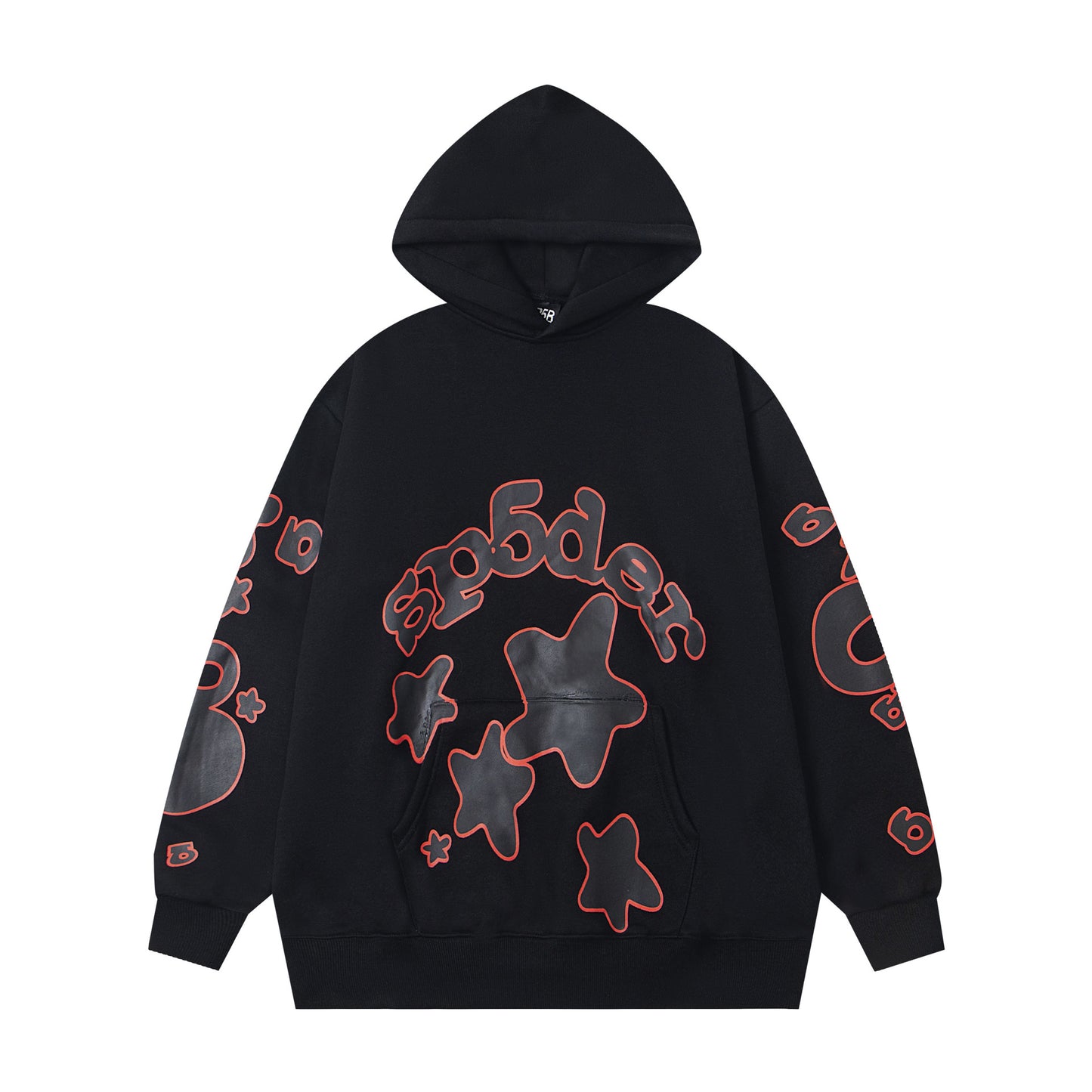 Loose fleece pullover with hood