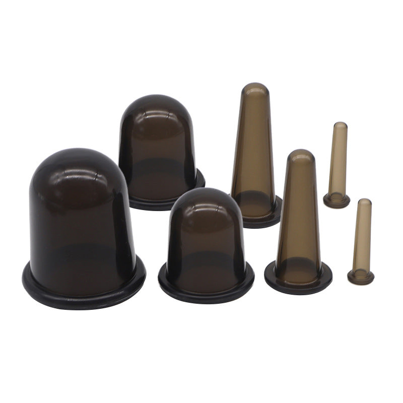 Silicone Facial Cupping Set for Massage and Therapy