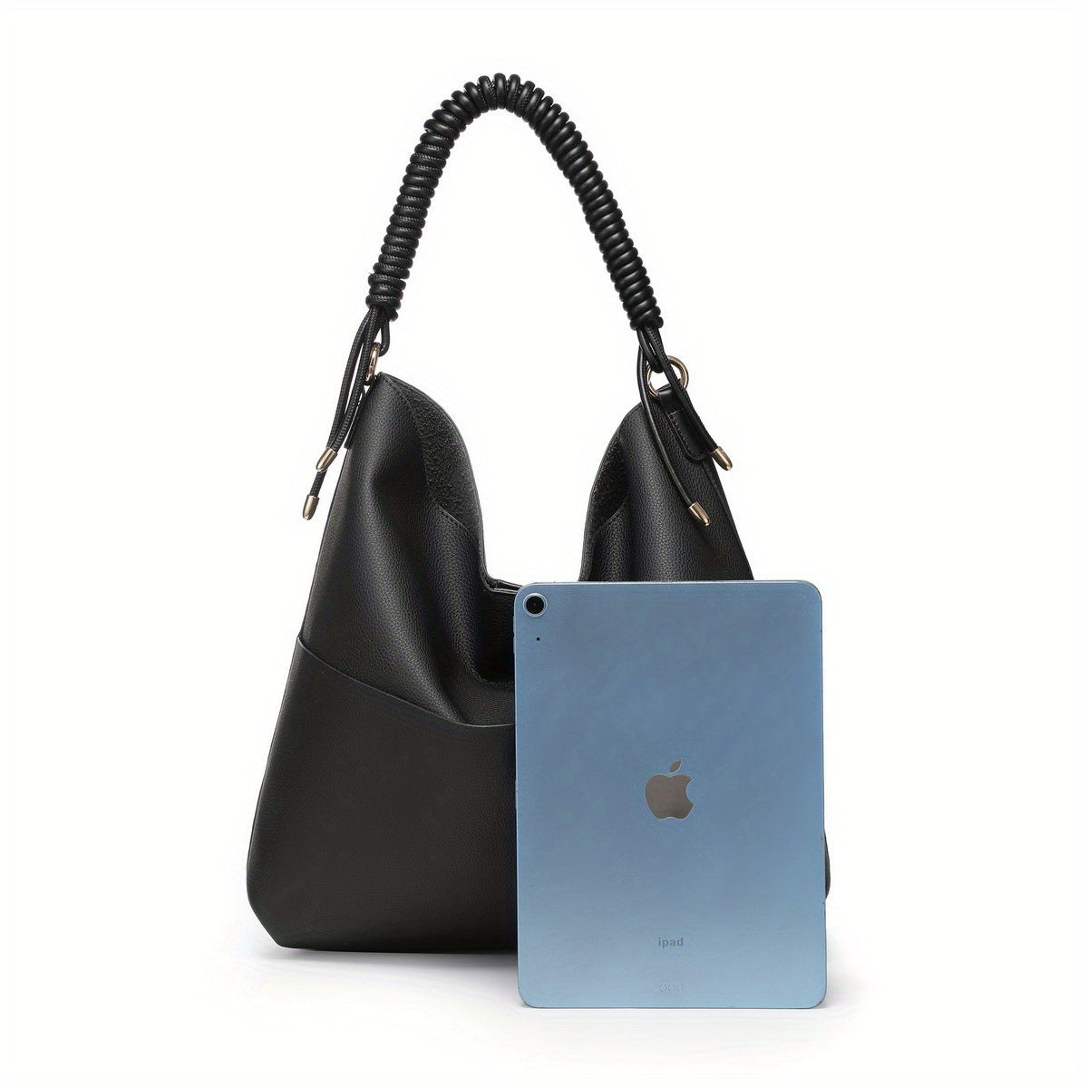 Soft Hobo Bag Unique Drawstring Handle