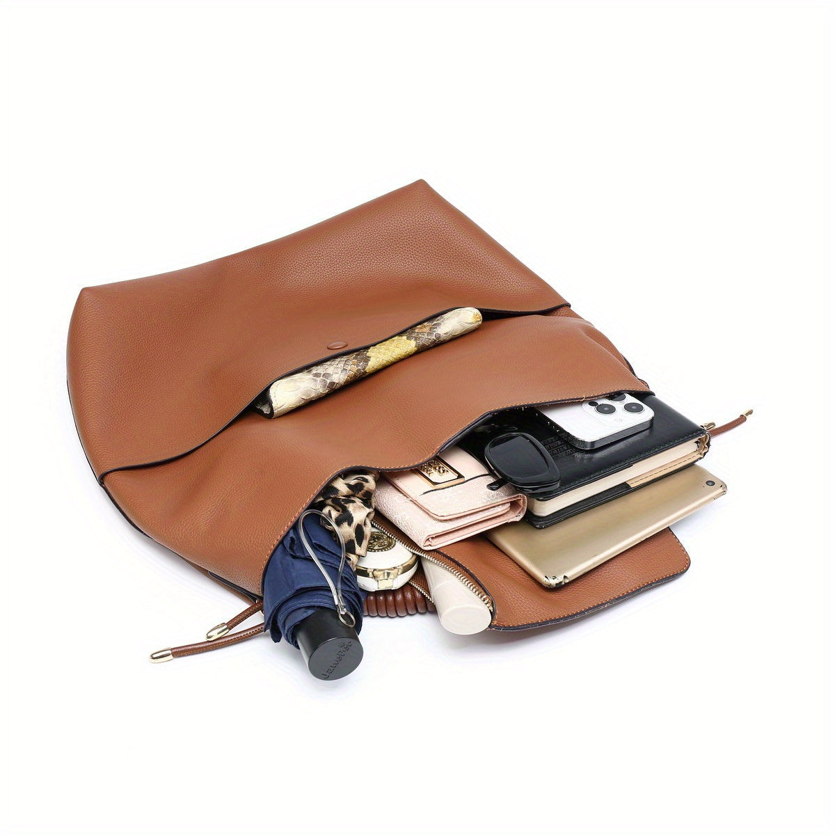 Soft Hobo Bag Unique Drawstring Handle