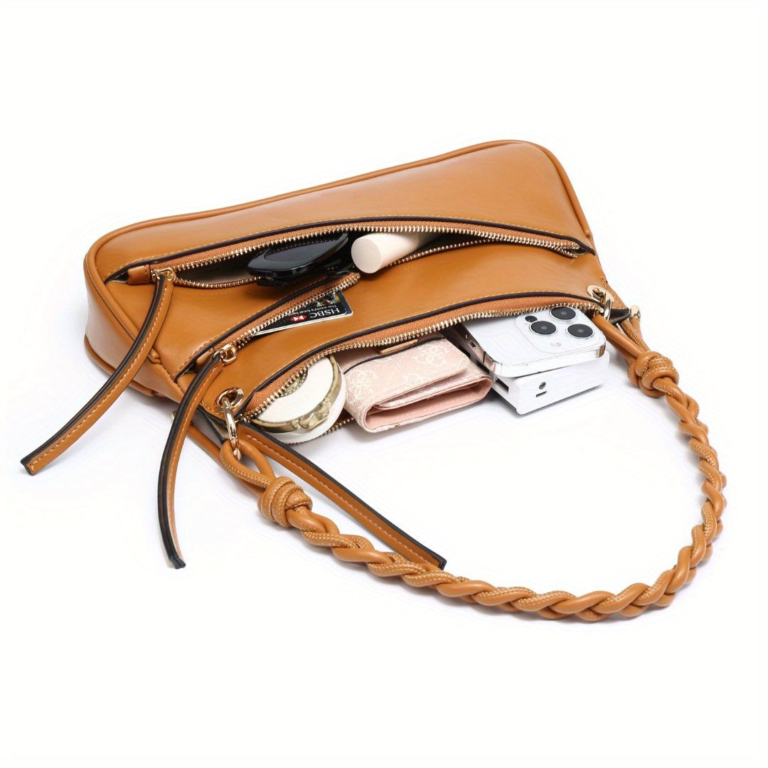 Small Shoulder Bag Unique Handmade Woven Handle hobo