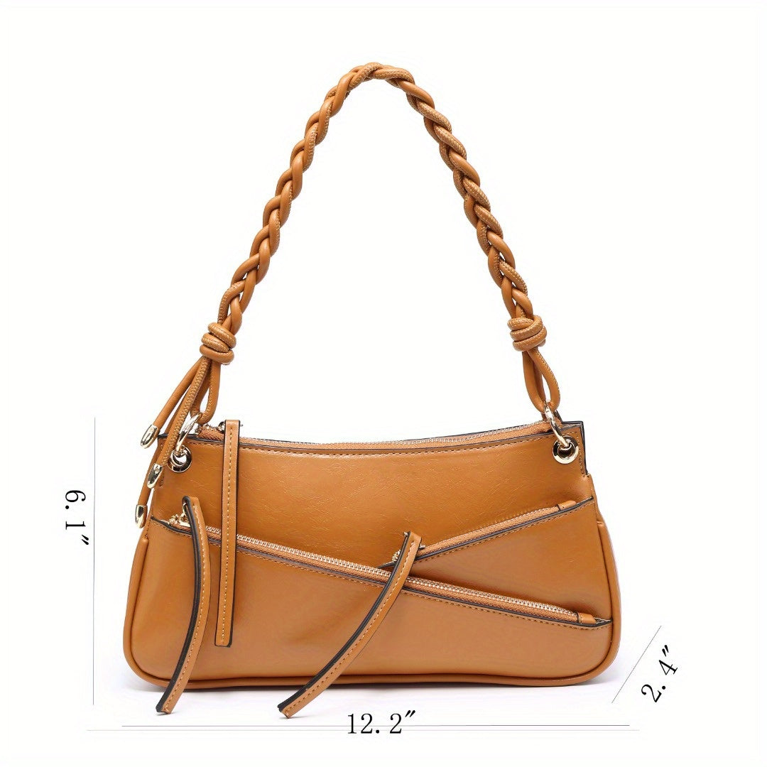 Small Shoulder Bag Unique Handmade Woven Handle hobo