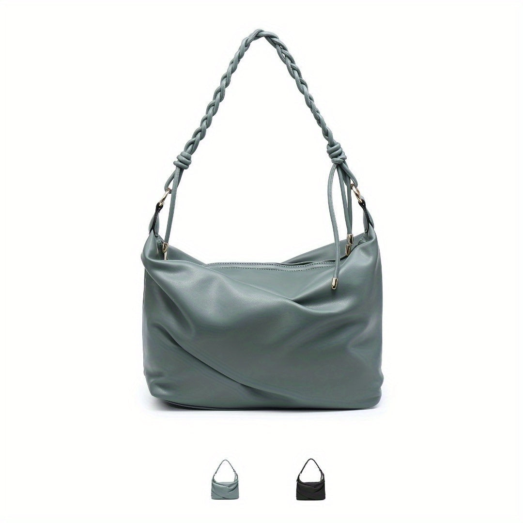 Small Shoulder Bag Unique Handmade Woven Handle hobo