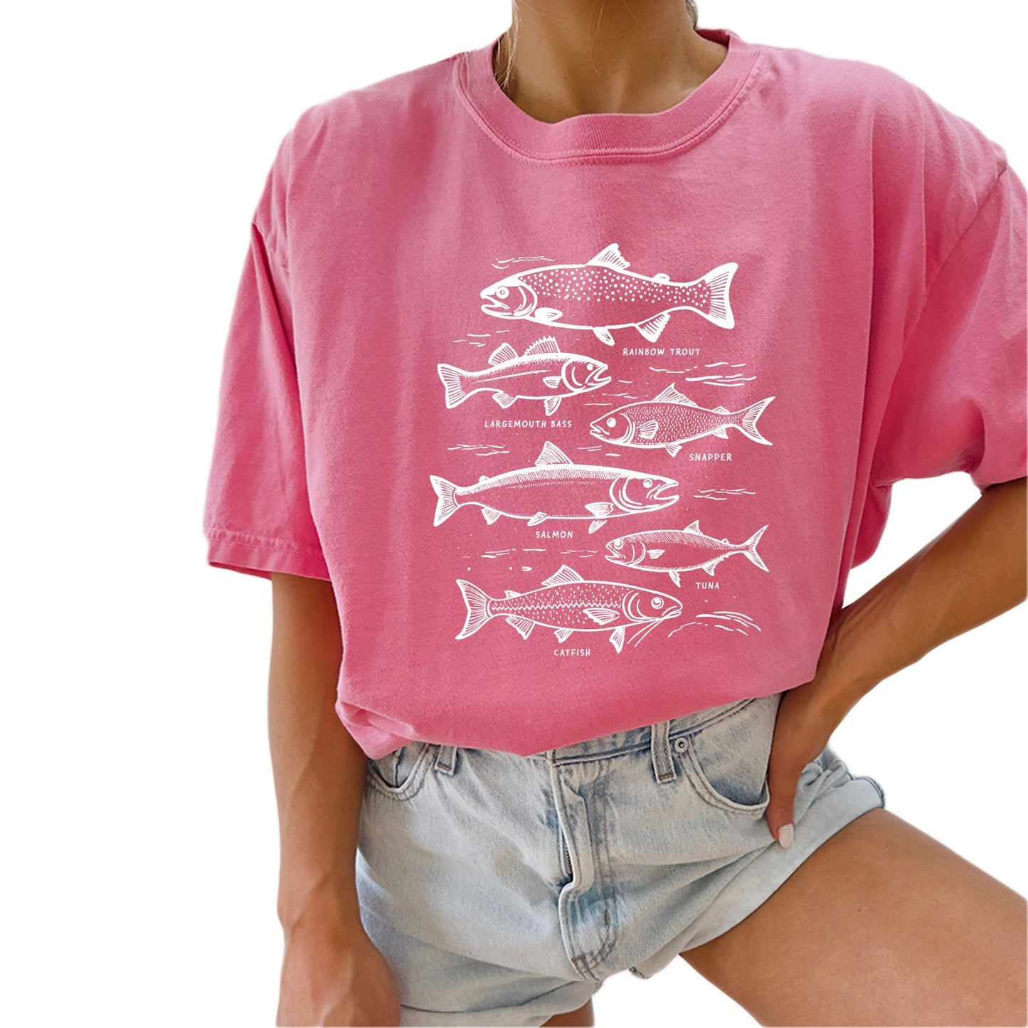 Sardines Salmon Fish Nature Camping Hiking Comfort Colors T Shirt (sketch)