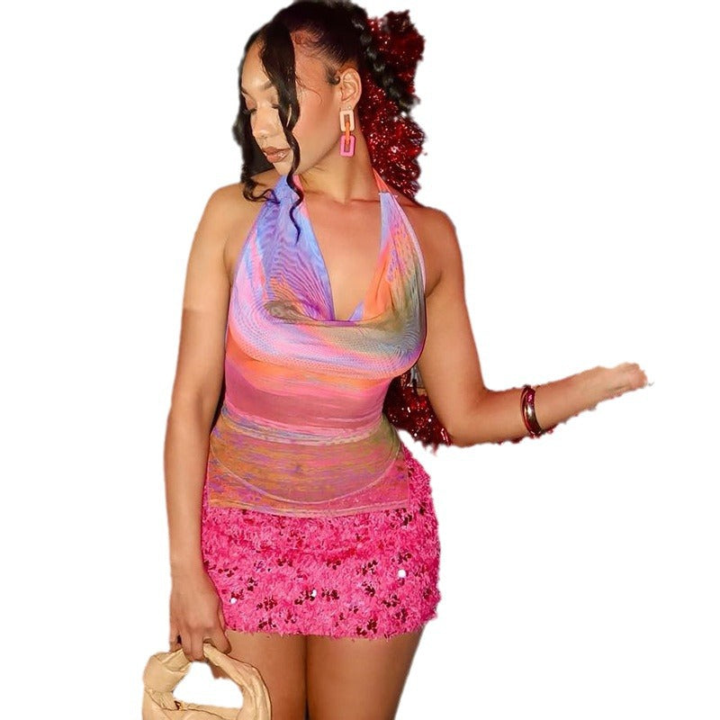 Women's Fashion Printed Short T-shirt