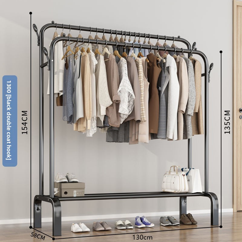 Indoor floor-standing clothes rack