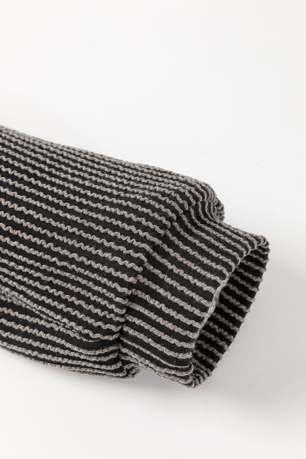 Corded Knit Long Sleeve Top and Shorts Set