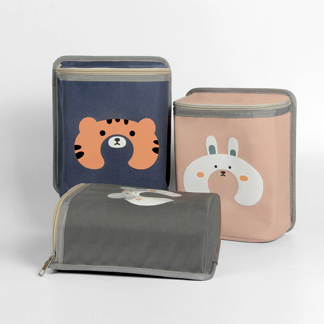 Car cartoon thermal insulation bag, car seat back multi-functional thermal insulation bag, car aluminum film storage bag