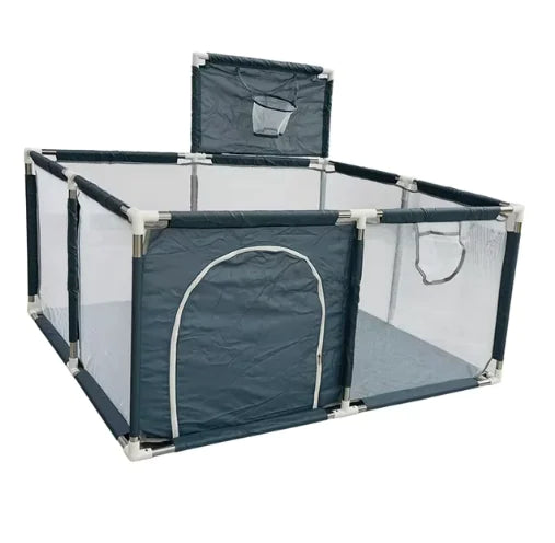 IMBABY Baby Playpen – Safety Barrier with Balls Pool, Basketball & Football for Kids - # BOT&G511510001