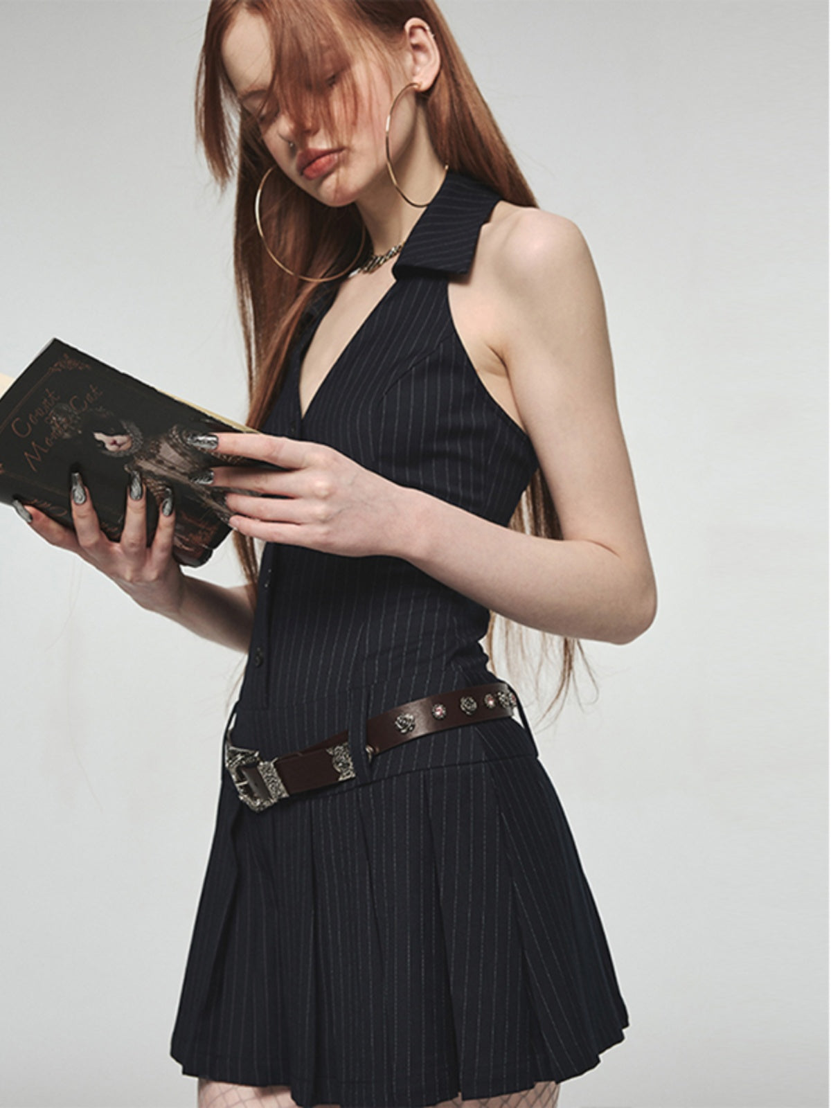 French Kikyo Off-Shoulder Spicy Girl Dress - # GIAA231710019