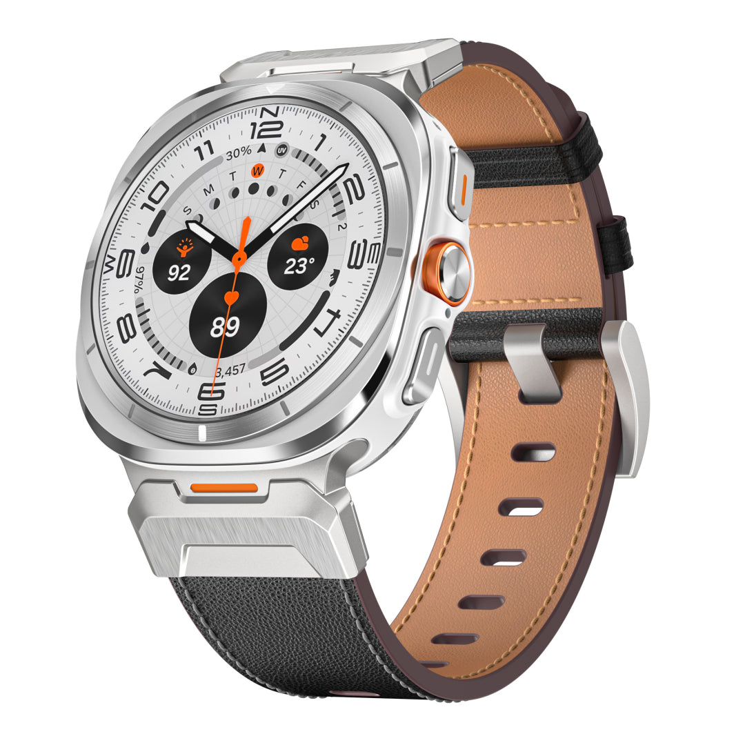 Tactical Leather Band For Galaxy Watch 20mm