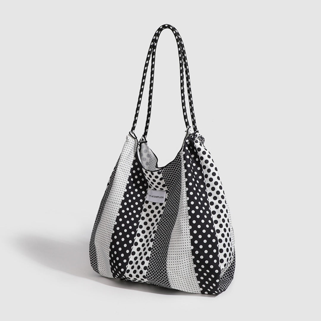 Polka Dot Tote Bag - Versatile & Portable Shoulder Bag, Large-Capacity Environmentally Friendly Hobo Bag for Women