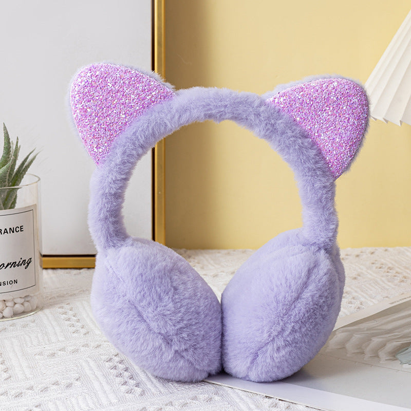 Creative Cat Ear Plush Earmuffs for Kids