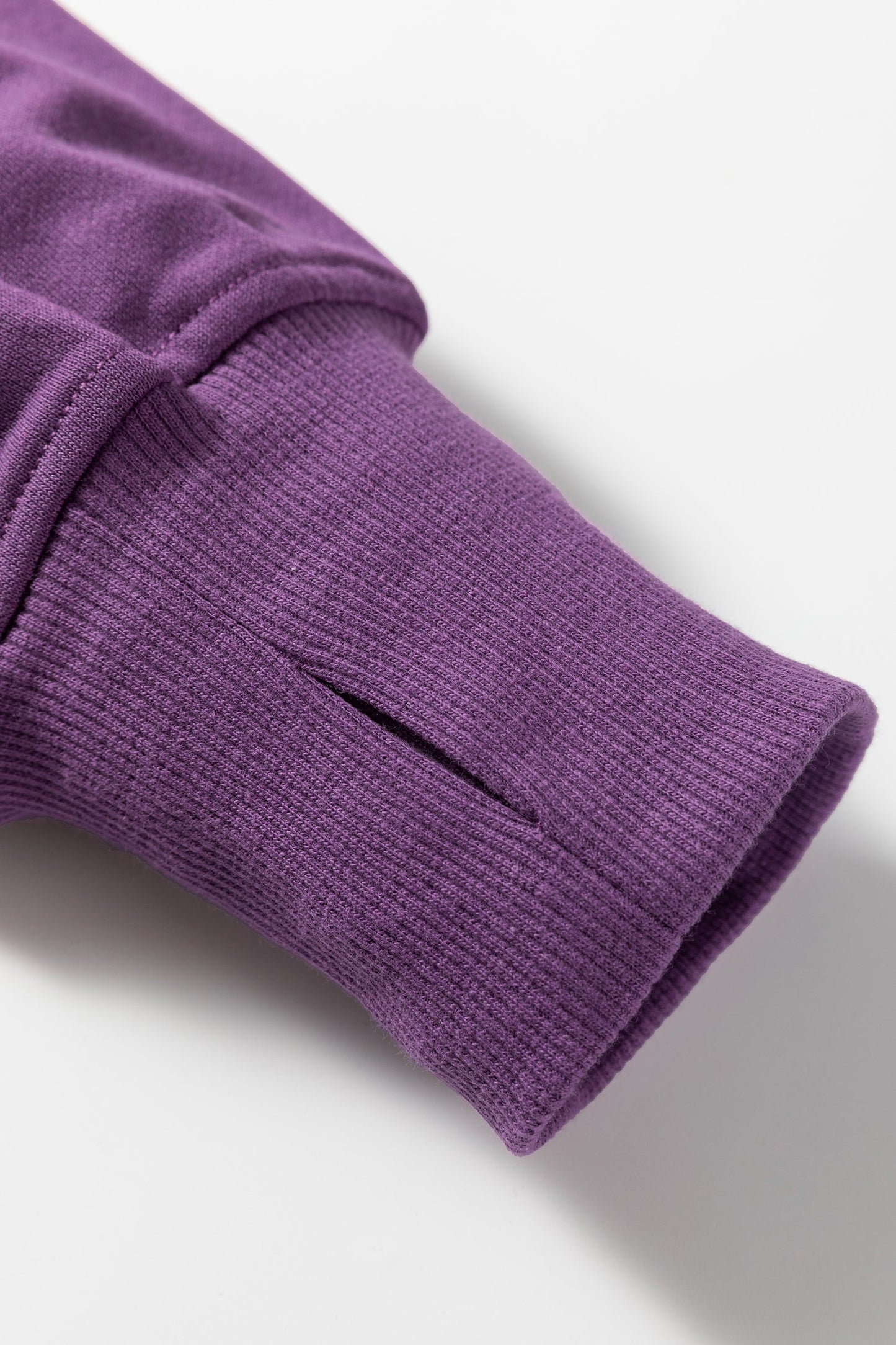 Solid Side Slit Sweatshirt and Leggings Set