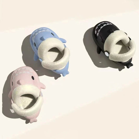 Detachable Kids Winter Shark Slippers - # BOAA71410001