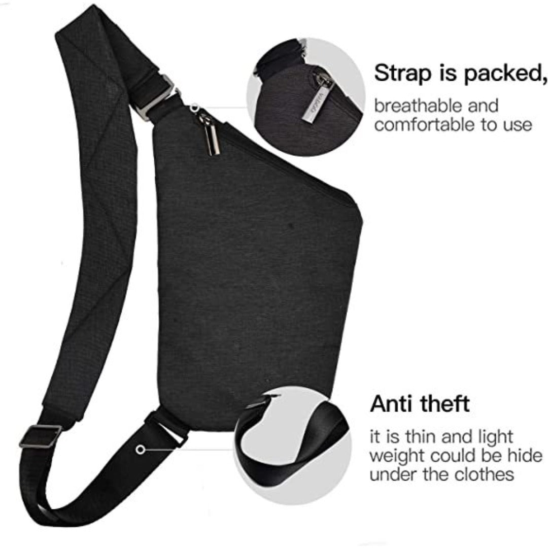 Fanny pack Crossbody bag, - Anti-theft Crossbody bag Unisex, Travel Sports Convenient Shoulder Crossbody bag