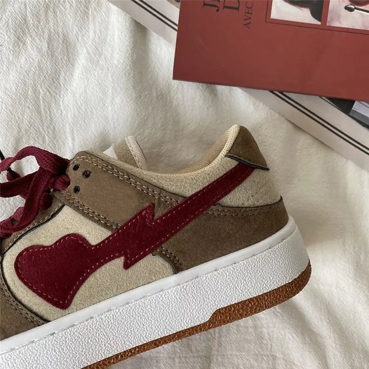 Color Matching Casual Shoes 2022 Vulcanize Sneakers Breathable Sport Walking Running Spring Platform Shoes - # BOAA73510001