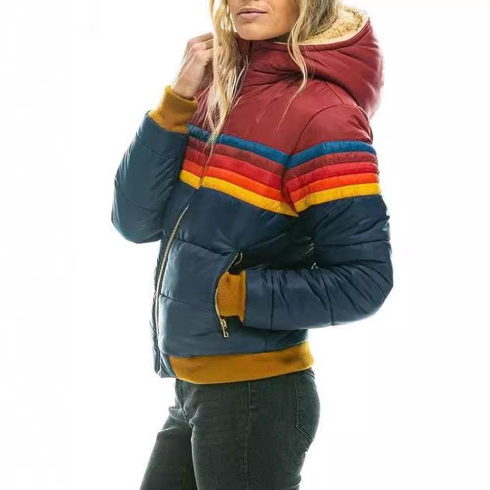 Women's casual short cotton-padded jacket