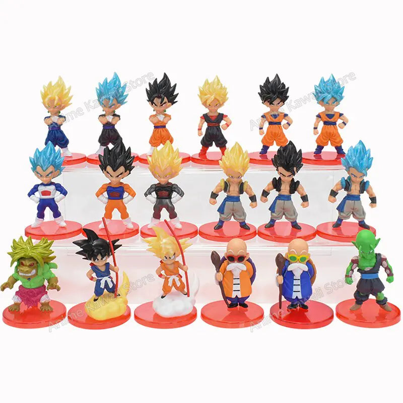 18pcs/Set Dragon Ball Z  Figure Collectable Model Doll Toys Kids Gifts - # BOT&G522610001
