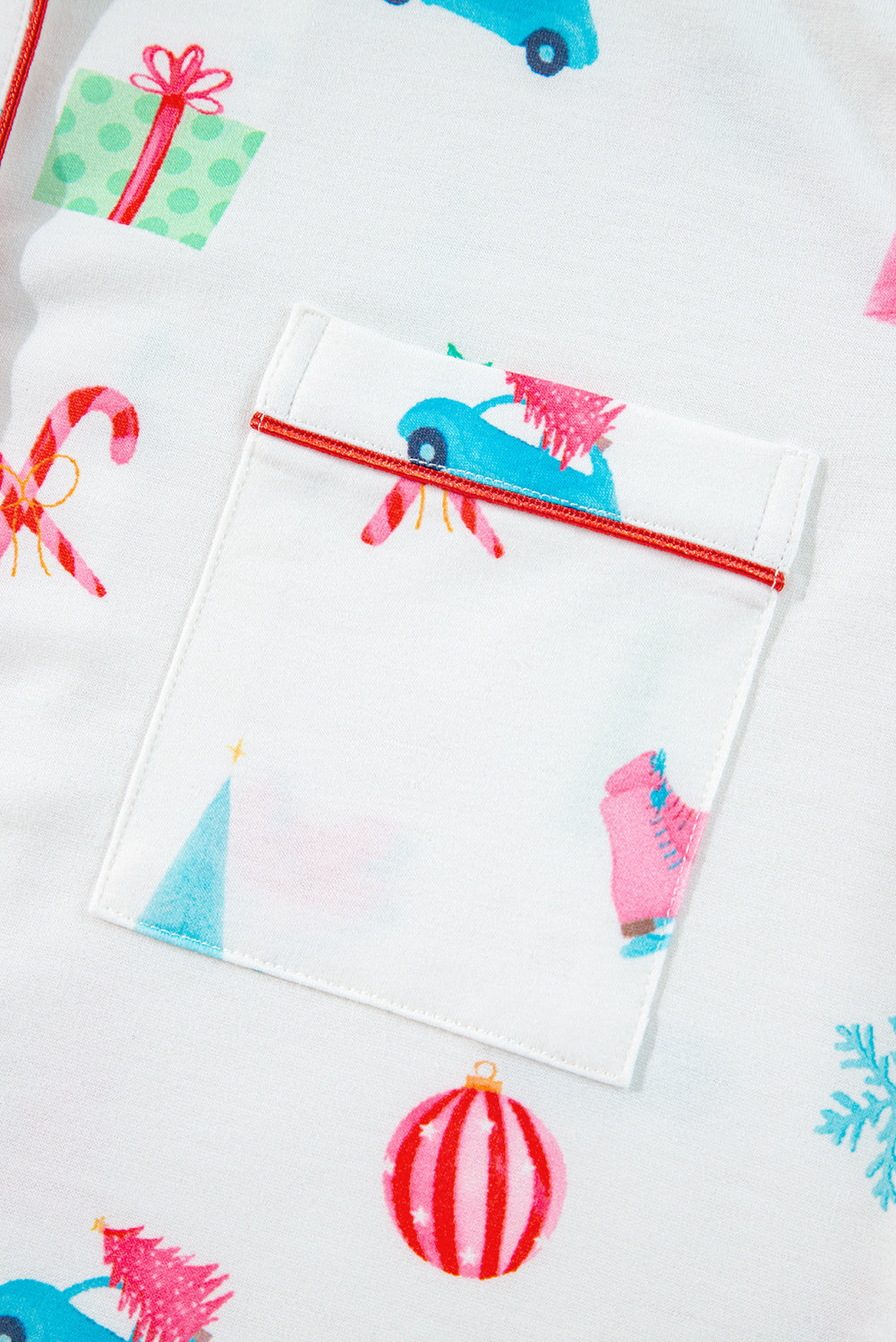 Christmas Short Sleeve Shirt and Shorts Pajama Set