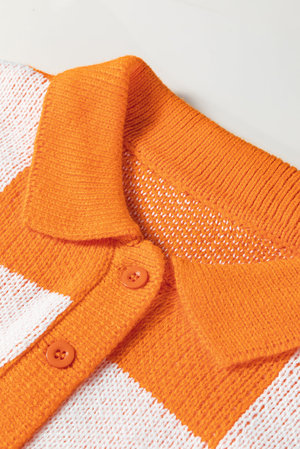 Checker Collared Long Sleeve Sweater