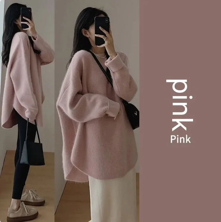 Soft Knit Versatile Bottoming Shirt - # WOAA21510002-PRG