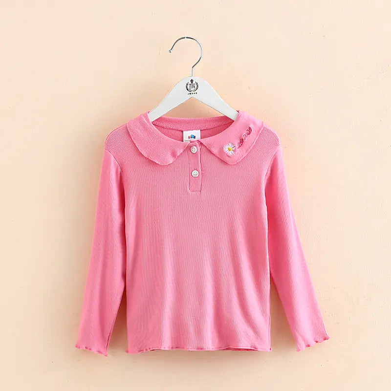 Baby Girl Doll Collar Long Sleeve shirt - # GIAA21510006