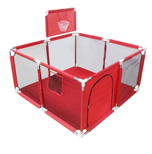 IMBABY Baby Playpen – Safety Barrier with Balls Pool, Basketball & Football for Kids - # BOT&G511510001