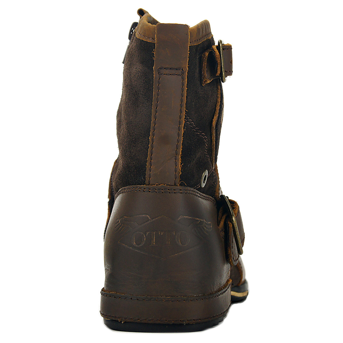 OSSTONE Men's Genuine Cow Leather Ankle Boots 5008-1