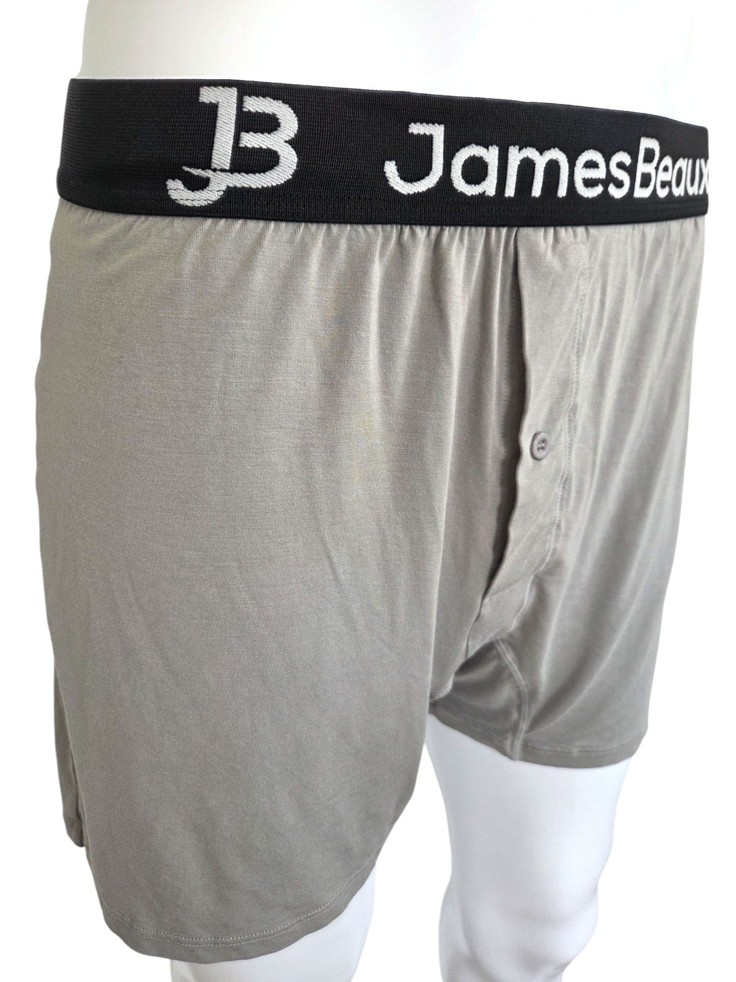 Men's Gray 95% Viscose from Bamboo Boxer Shorts