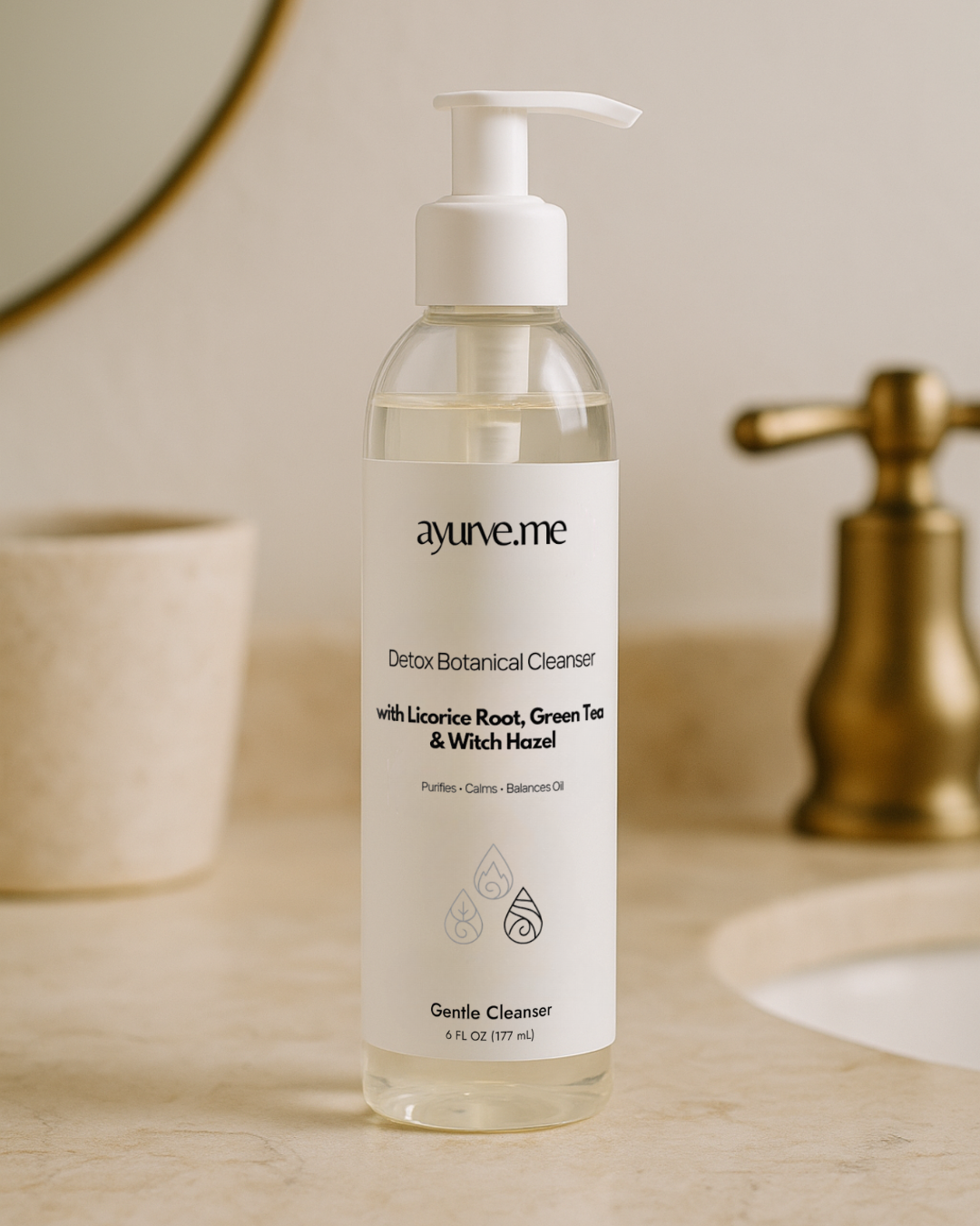 Detox Botanical Cleanser | Ayurvedic Purifying Gel for Oily, Sensitive & Acne-Prone Skin