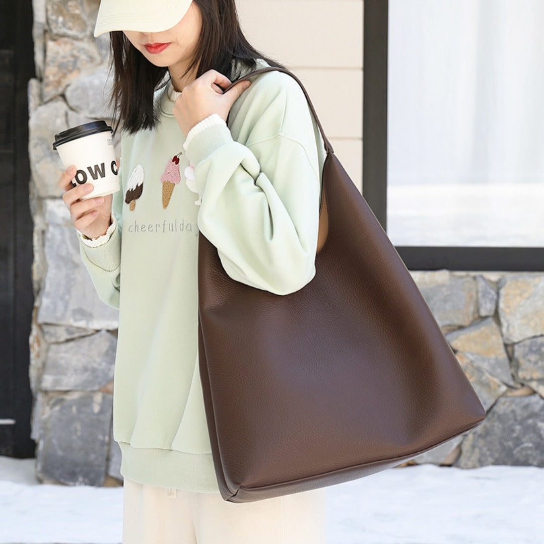 Casual retro hobo bag, fashion handbag, pu large capacity shoulder women's bag