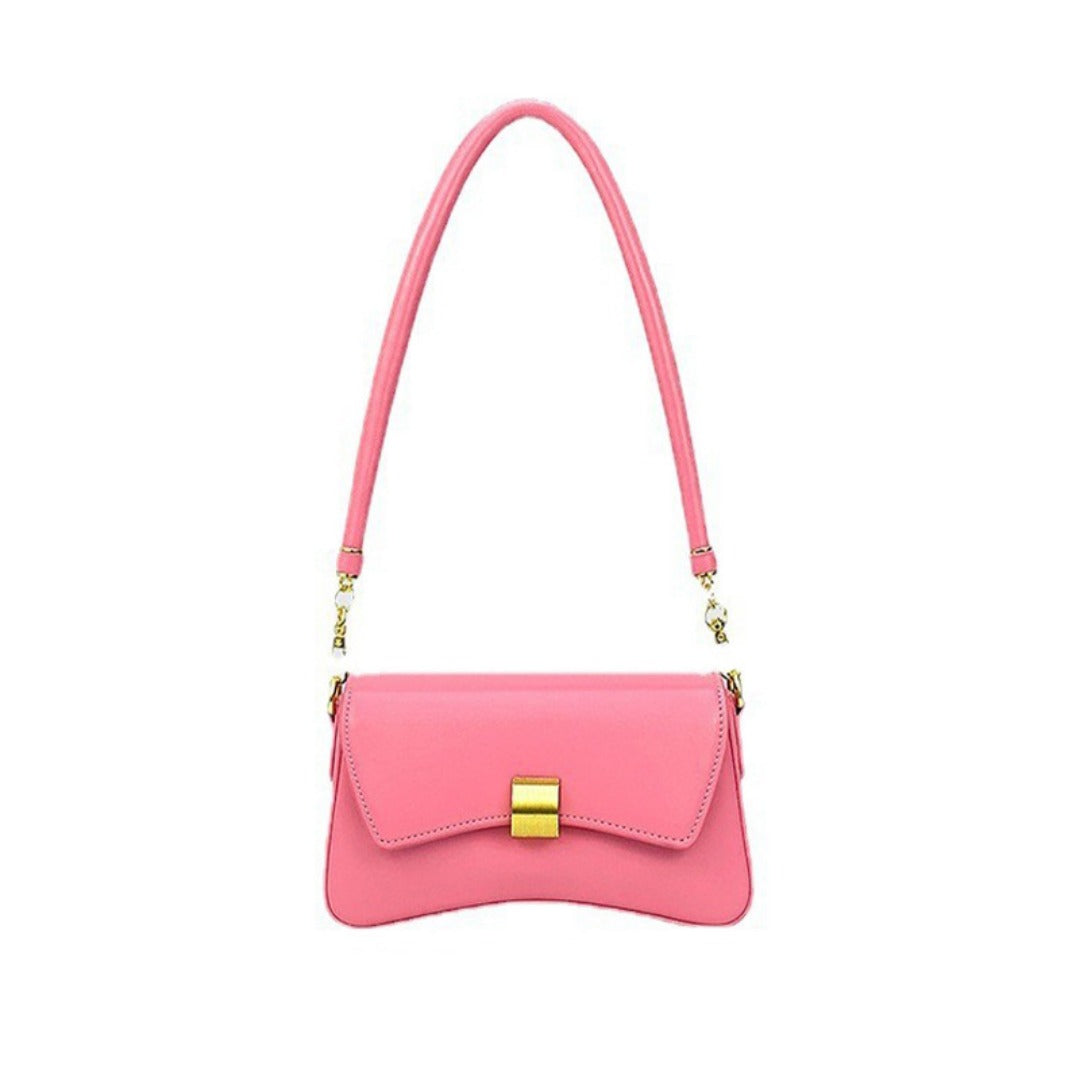 Elegant Small Crossbody Bag Female White – Simple Fashion Shoulder Bag with Modern Square Design