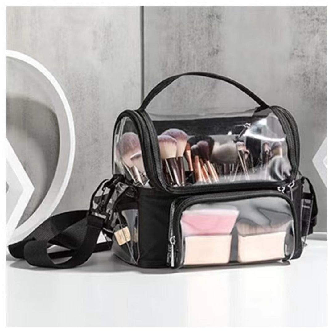 Portable vanity case transparent cosmetic bag, toilet bag storage bag, cosmetic bag transparent bag, Transparent Cosmetic Bag,