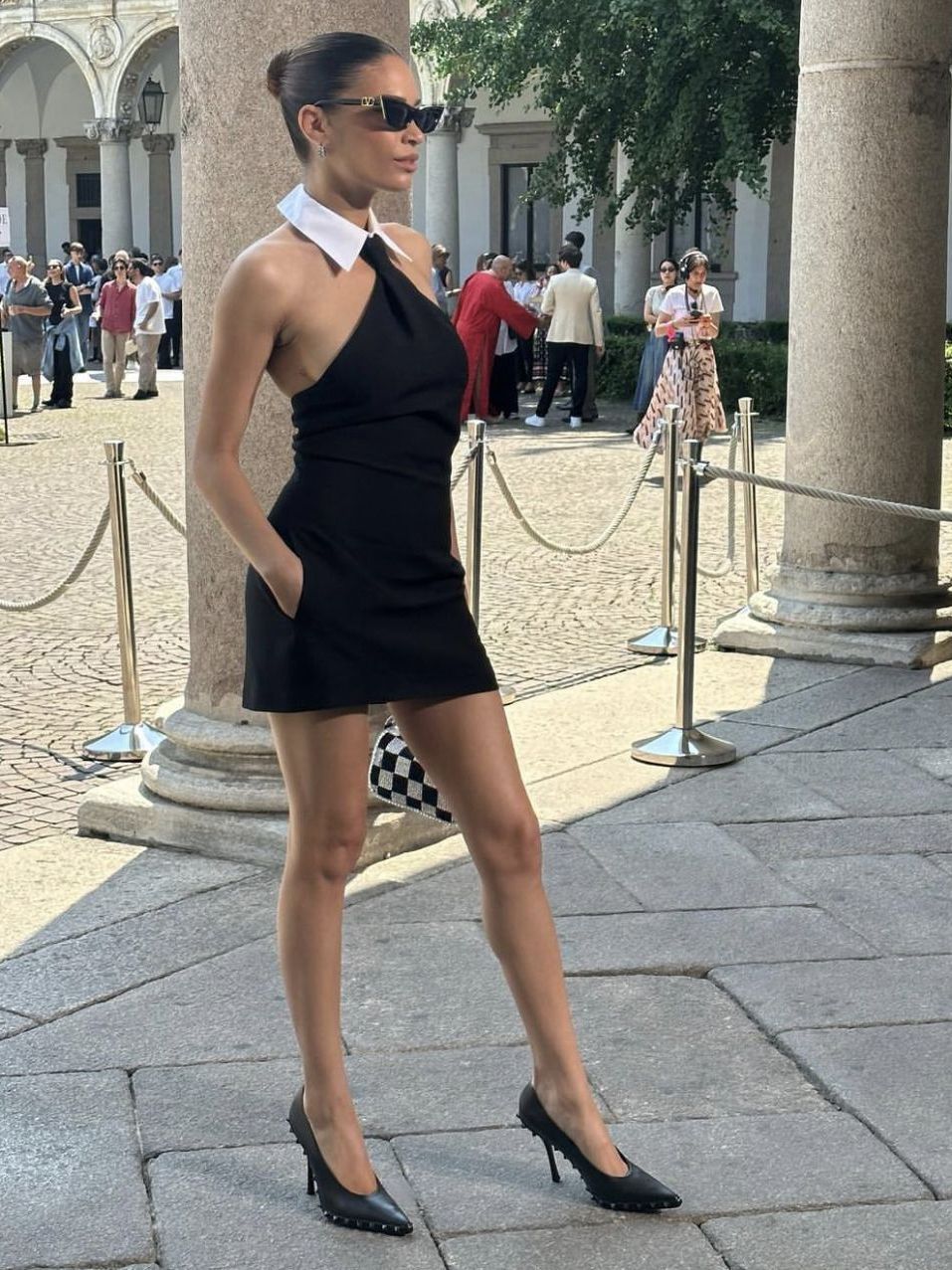 Backless Black Dress