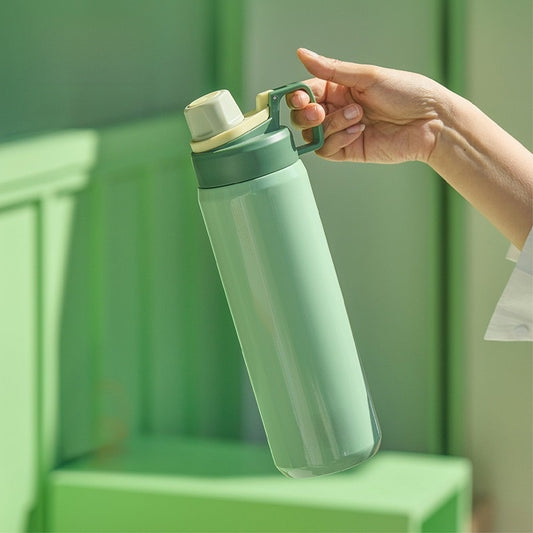 Portable Stainless Steel Insulated Water Bottle with Handle
