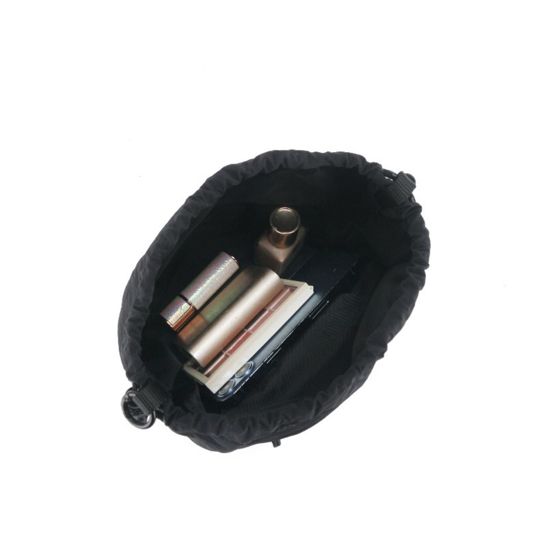 Bucket Bag stylish, Dual Drawstring Crossbody Bag Men's, Outdoor Sports and Leisure Bag