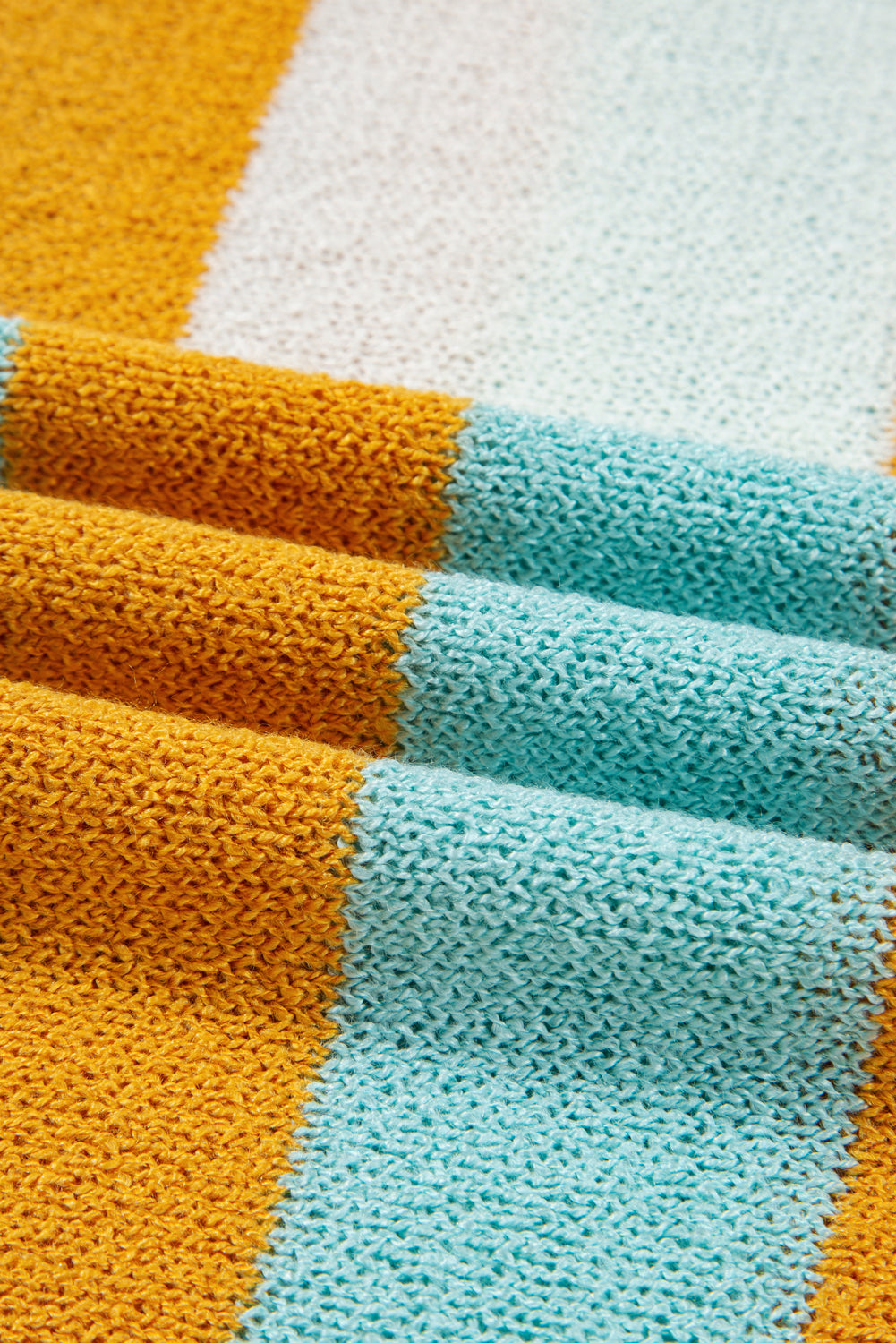 Stripe Colorblock Long Sleeve Sweater