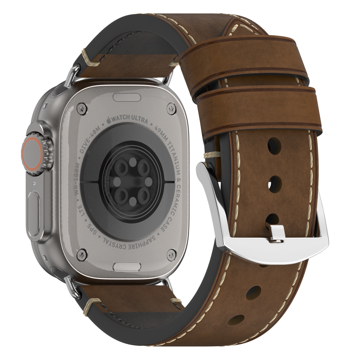 Premium Vintage Leather Band for Apple Watch ,  Handcrafted Distressed Finish