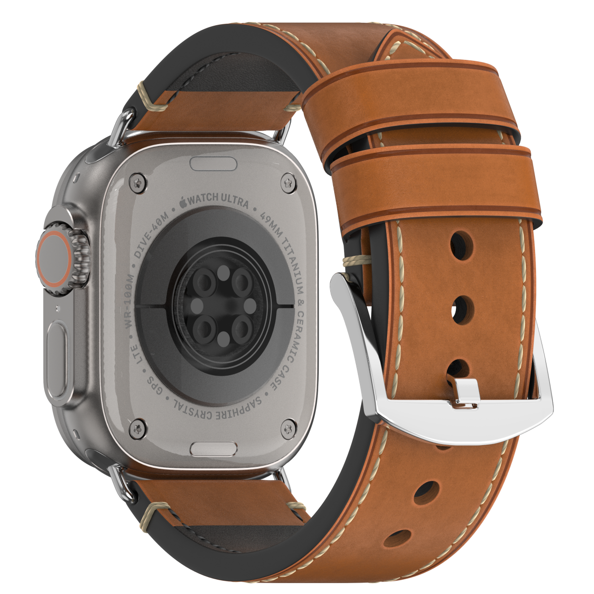 Premium Vintage Leather Band for Apple Watch ,  Handcrafted Distressed Finish